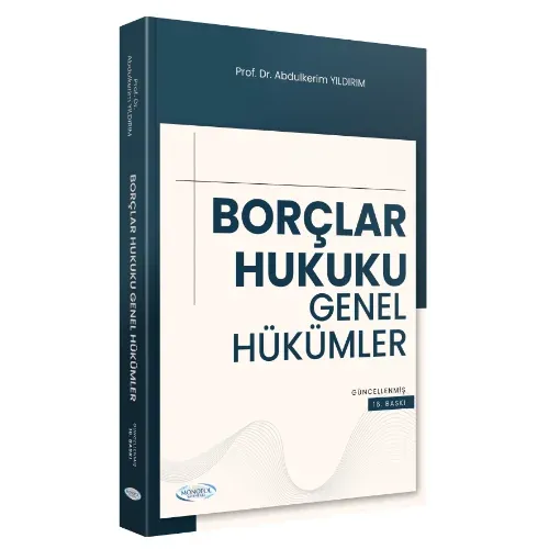 MONOPOL Borçlar Hukuku Genel Hükümler Abdulkerim Yıldırım