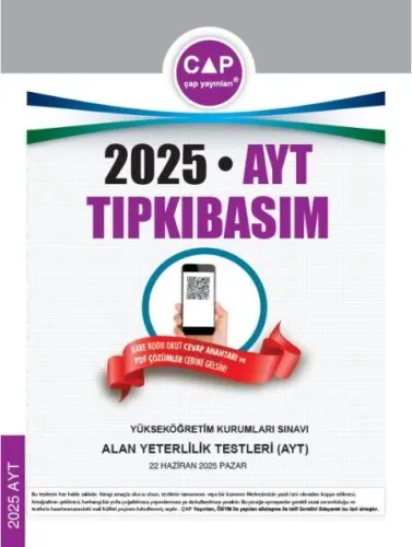 Çap Yayınları 2025 AYT Tıpkı Basım