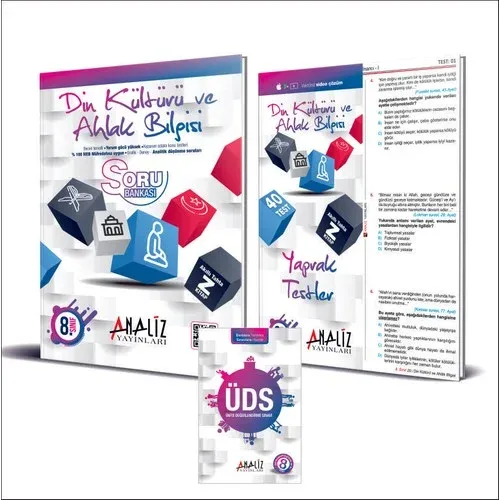 Analiz - 8. Sınıf Din Kültürü Ve Ahlak Bilgisi Soru Bankası + Yaprak Test + Ünite Değerlendirme Sınavı 8'Li