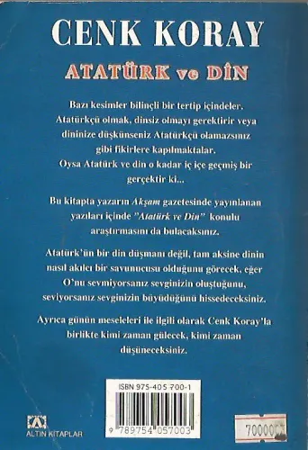 Atatürk ve Din Cenk Koray Altın Kitaplar %34 indirimli