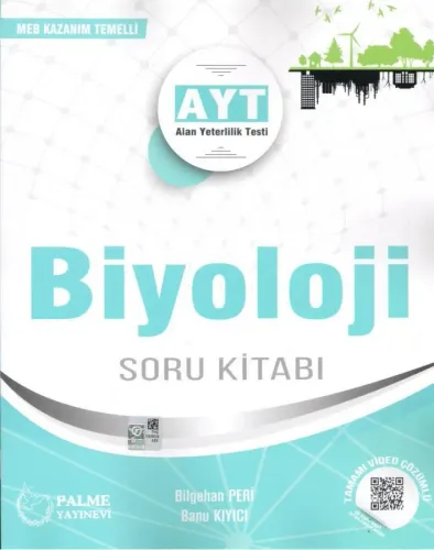 Palme Yayınları AYT Biyoloji Tamamı Video Çözümlü Soru Kitabı