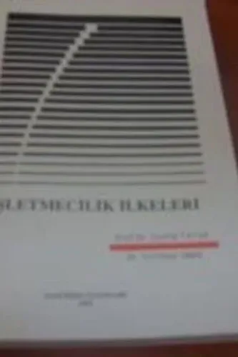 İşletmecilik İlkeleri