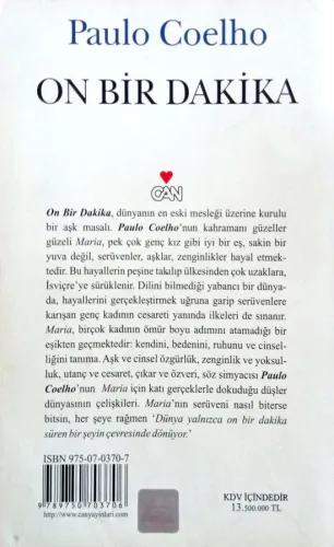 On Bir Dakika Paulo Coelho Can Roman