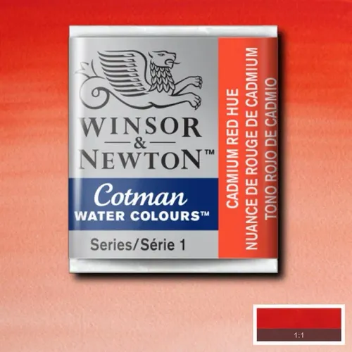 Winsor & Newton Cotman Sulu Boya Yarım Tablet Cadmium Red Hue 095