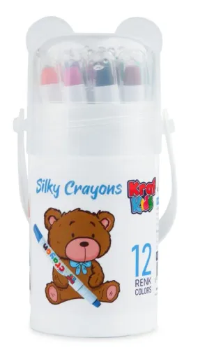 Kraf Kids Mum Boya Silky Crayon 12li