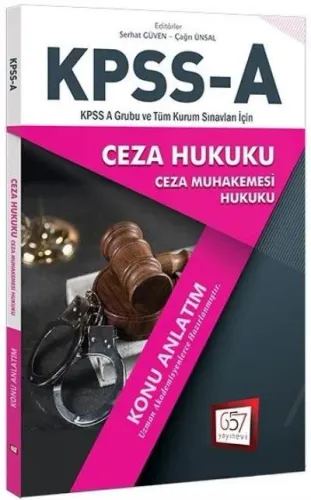 657 KPSS A Grubu Ceza Hukuku Açıklamalı Konu Anlatımlı 2018