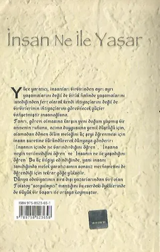 İnsan Ne ile Yaşar Tolstoy Armoni %50 indirimli