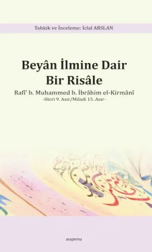 Beyan İlmine Dair Bir Risâle /İclal ARSLAN