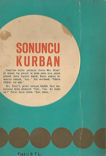 Sonuncu Kurban Agatha Christie Altın Kitaplar %65 indirimli