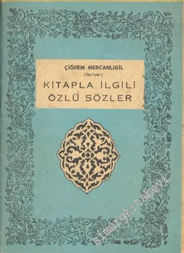 Kitapla İlgili Özlü Sözler -        1963