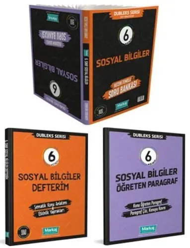 Markaj Yayınları 6. Sınıf Sosyal Bilgiler Dubleks Serisi Seti