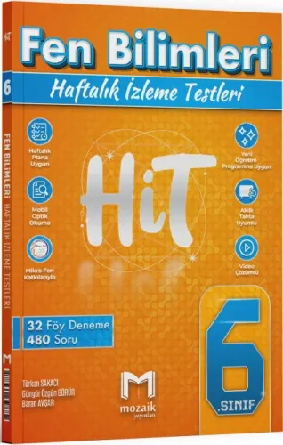 Mozaik Yayınları 6. Sınıf Fen Bilimleri HİT 32 Deneme