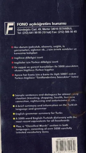 Pratik İngilizce El Kitabı (Cep Boy) Ali Bayram Fono %55 indirimli