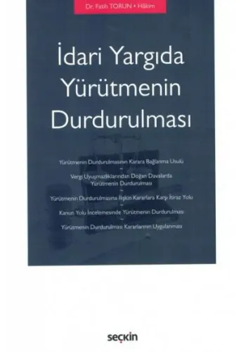 İdari Yargıda Yürütmenin Durdurulması