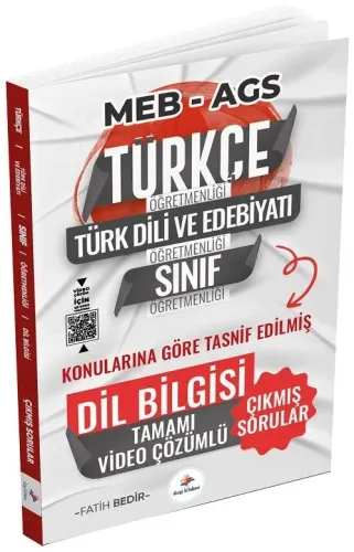 Dizgi Kitap Yayınları 2026 ÖABT MEB-AGS Türkçe, Türk Dili ve Edebiyatı, Sınıf Öğretmenliği Dil Bilgisi Çıkmış Sorular Konularına Göre Çözümlü