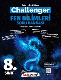 KAFADENGİ 8. SINIF CHALLENGER FEN BİLİMLERİ SORU BANKASI (TÜMÜ VİDEO ÇÖZÜMLÜ)
