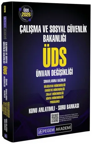 Pegem Yayınları 2026 ÜDS Çalışma ve Sosyal Güvenlik Bakanlığı Ünvan Değişikliği Sınavlarına Hazırlık Konu Anlatımlı Soru Bankası