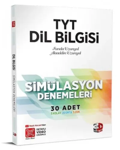 3D Yayınları 2023 TYT 3D Simülasyon Dilbilgisi Denemeleri
