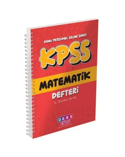 Ders Koçu KPSS Matematik Defteri Ders Koçu Yayınları