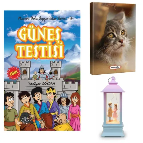 Güneş Testisi - Minik Kedi Planlama Defteri ve El Ele Aşk Fener Tipi I