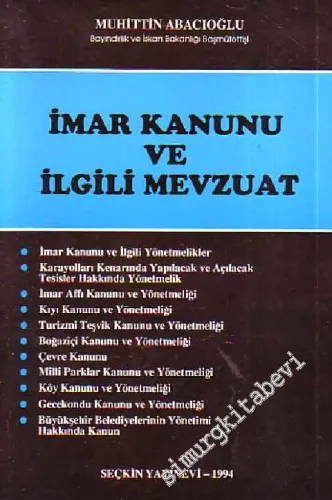 İmar Kanunu ve İlgili Mevzuat -