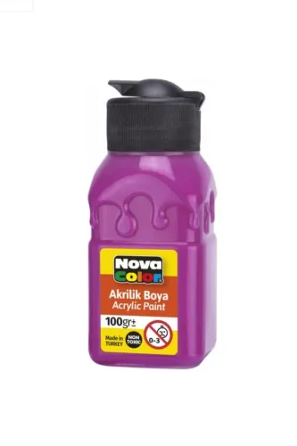 NOVA COLOR AKRİLİK BOYA ŞİŞE FUŞYA 100 CC