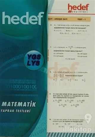 YGS-LYS Matematik Yaprak Testleri