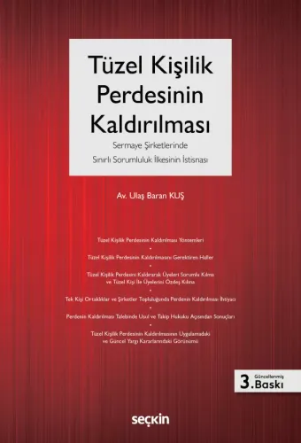 Tüzel Kişilik Perdesinin Kaldırılması