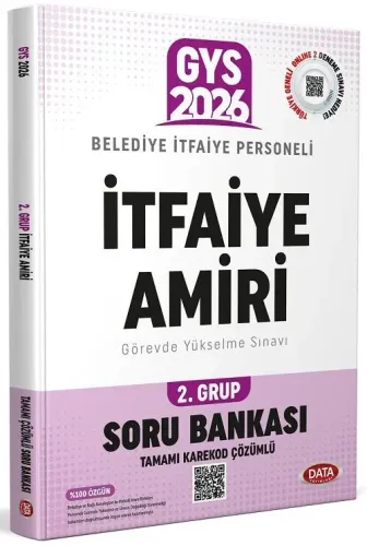Data Yayınları 2026 Belediye İtfaiye Personeli İtfaiye Amiri 2. Grup GYS Soru Bankası (Tamamı Karekod Çözümlü)