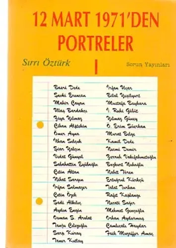 12 Mart 1971'den Portreler I