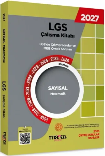Marka Yayınları 2027 MEB LGS Sayısal Matematik Çalışma Kitabı Çıkmış S