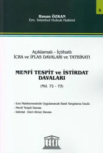 Menfi Tespit ve İstirdat Davaları- Seri 5
