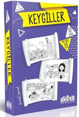Keygiller Hikaye Kitaplığım Okuma Seti 10 Kitap (+7 Yaş ve Üzeri); Macera Dolu Birbirinden Keyifli Hikayeler