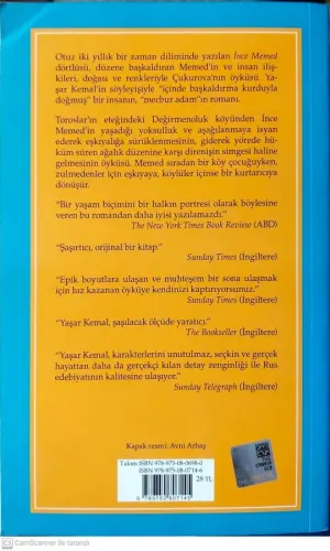 ince memed Yaşar Kemal Yapı Kredi Yayınları %50 indirimli