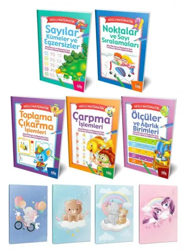 Akıllı Matematik 5li Kitap Seti ve 4 Defter-3 - Halkkitabevi