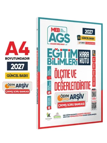 İnformal Yayınları 2027 MEB AGS Eğitim Bilimlerinin Kara Kutusu Ölçme ve Değerlendirme ÖSYM Çıkmış Soru Bankası Çözümlü