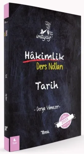 İmtiyaz Tarih Hakimlik Ders Notları