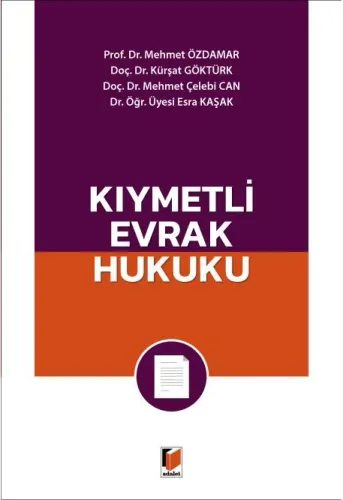 Kıymetli Evrak Hukuku