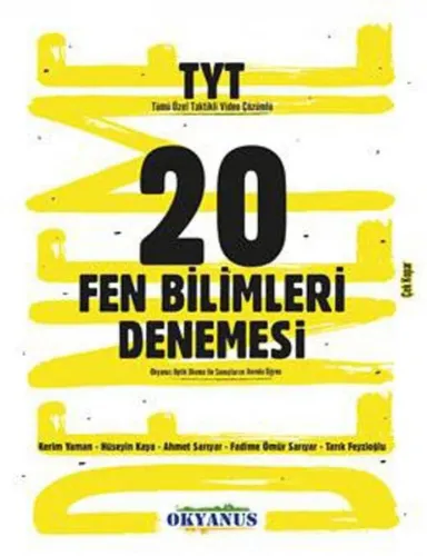 Okyanus Yayınları TYT Fen Bilimleri 20 Denemesi