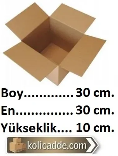 Boş Koli 30x30x10 cm.