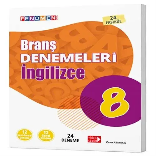 8 FENOMEN DENEMELER İNGİLİZCE (24 DENEME) Fenomen Komisyon