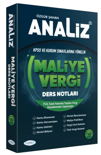 MONOPOL Analiz Maliye-Vergi Ders Notları
