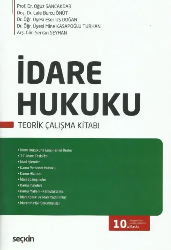 İdare Hukuku Teorik Çalışma Kitabı