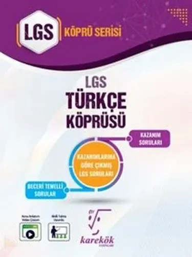 Karekök Yayınları 8. Sınıf LGS Türkçe Köprü Serisi Soru Bankası