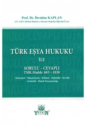 Türk Eşya Hukuku İle Sorulu - Cevaplı