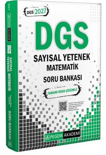 Pegem Yayınları 2027 DGS Sayısal Yetenek Matematik Tamamı Video Çözüml