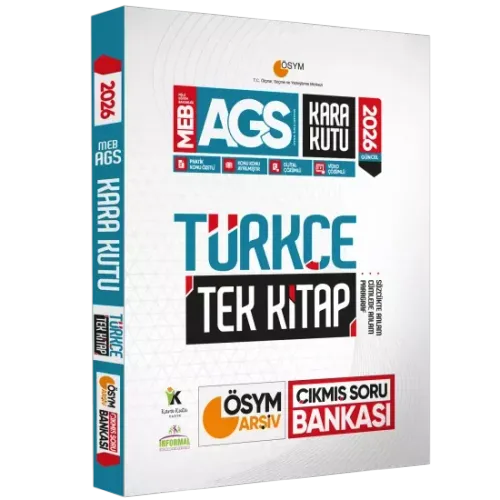 Kara Kutu Yayınları 2026 MEB - AGS Türkçenin Kara Kutusu Tek Kİitap ÖS