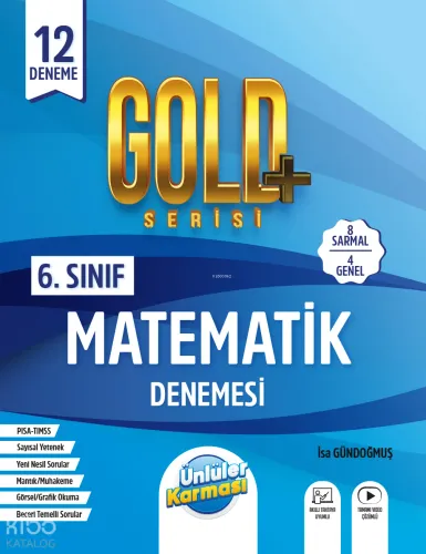 Ünlüler Karması Yayınları  6.Sınıf Gold Matematik 12 Deneme