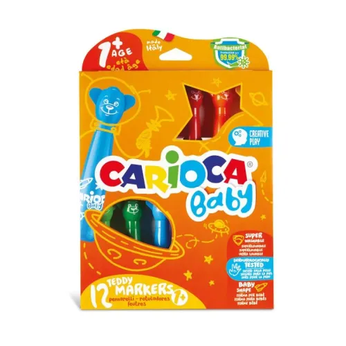 CARİOCA BABY KEÇELİ BOYA TEDDY JUMBO YIKANABİLİR 12 Lİ 42816