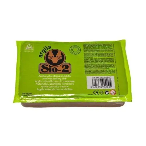 Sio-2 Argila Doğal Çamur 1,5Kg.Kırmızı Seramik Hamur